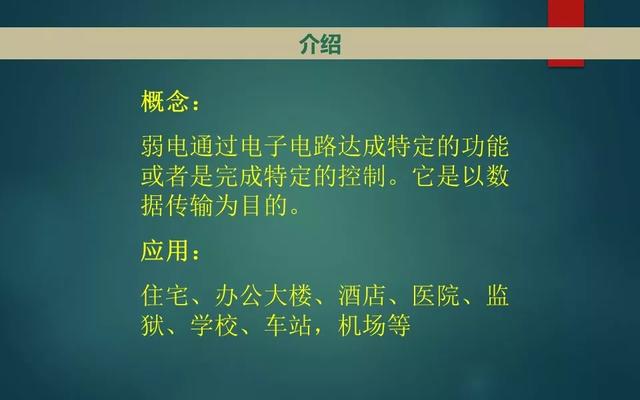 弱电智能化各系统介绍，基础知识入门讲解